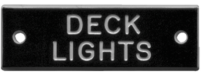 BERNARD ENGRAVING IP006 NAMEPLATE-DECK LIGHT PKG/5